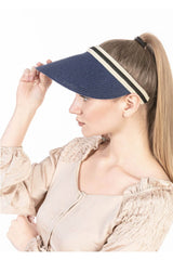 قبعة Luminos Butik لون أزرق غامق