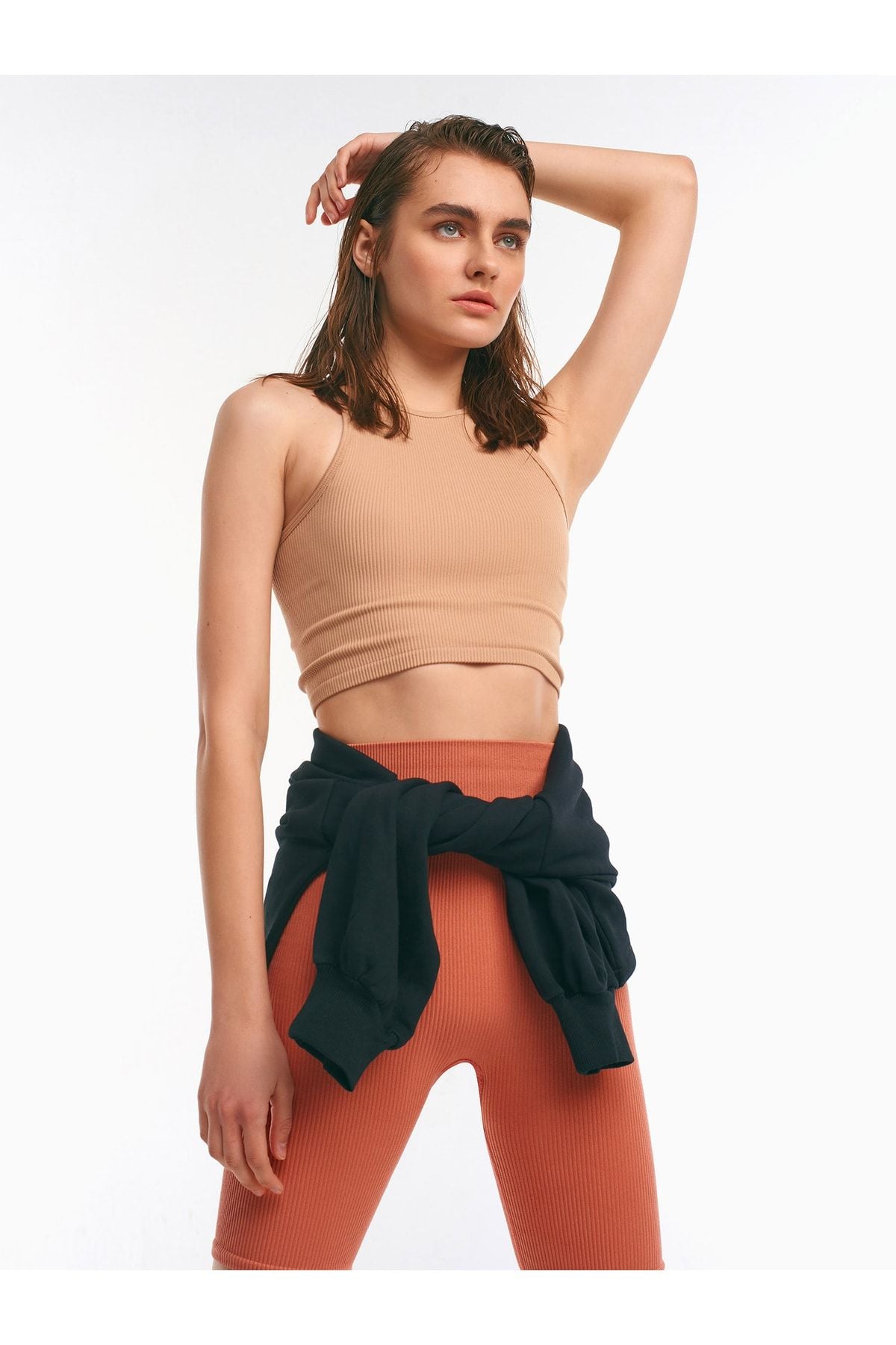 كنزة بدون أكمام Dilvin لون بني