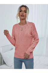 كنزة AQE FASHION لون زهري