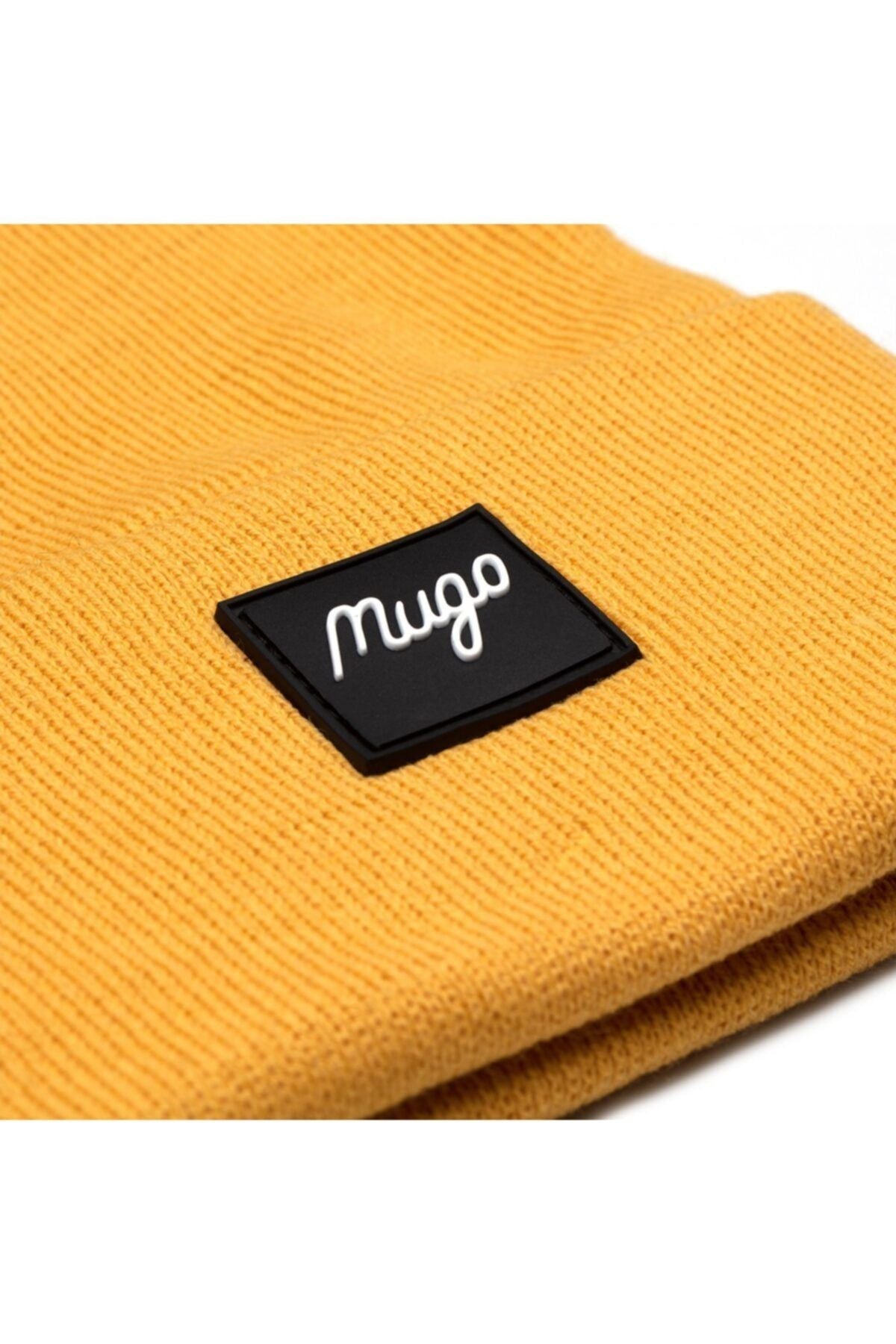 قبعة شتوية mugo لون أصفر