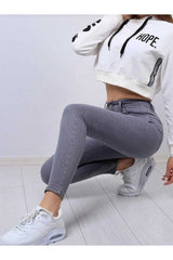 جينز geenz manifacture لون رمادي