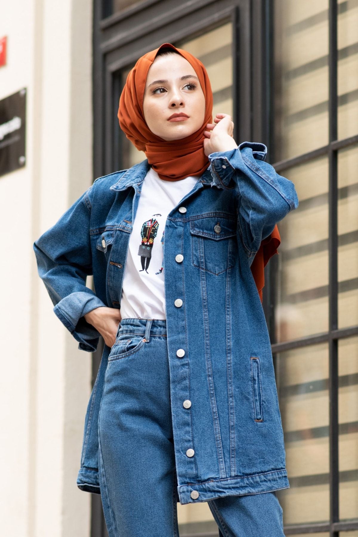 جاكيت lamelif لون أزرق
