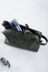 حقيبة يد dk leather لون أخضر