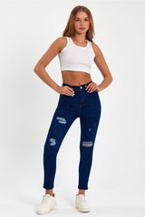 جينز geenz manifacture لون أزرق غامق