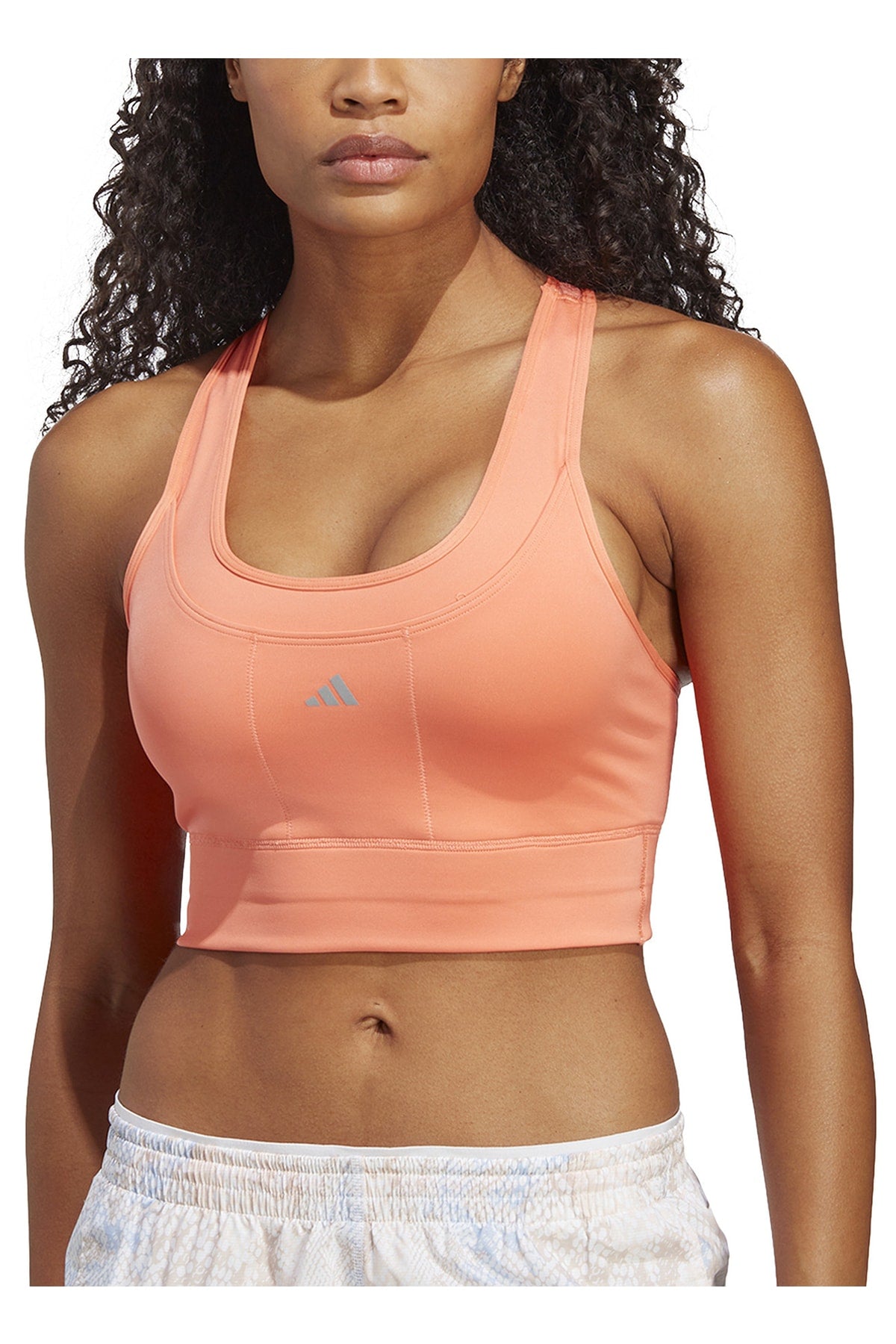 حمالة الصدر الرياضية adidas لون زهري