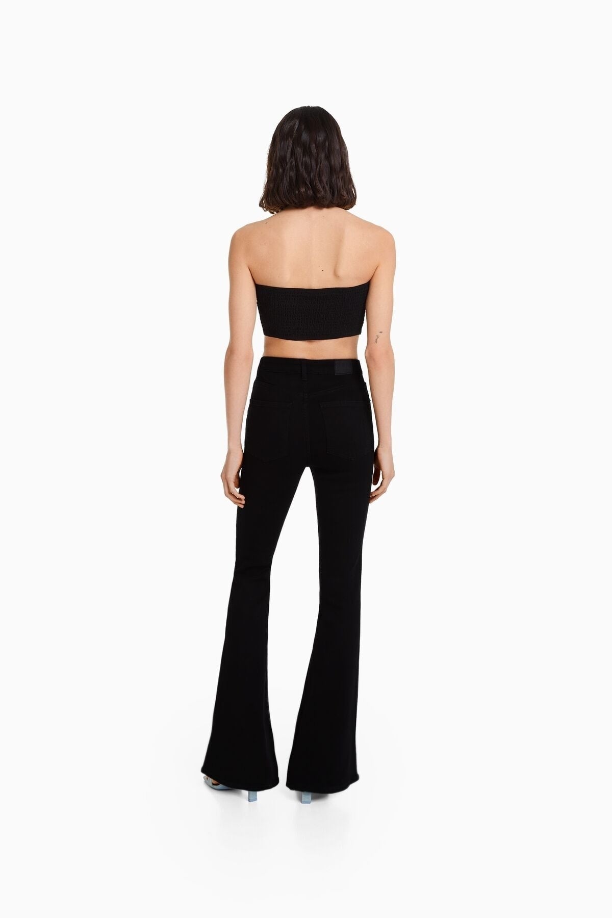جينز Bershka لون أسود