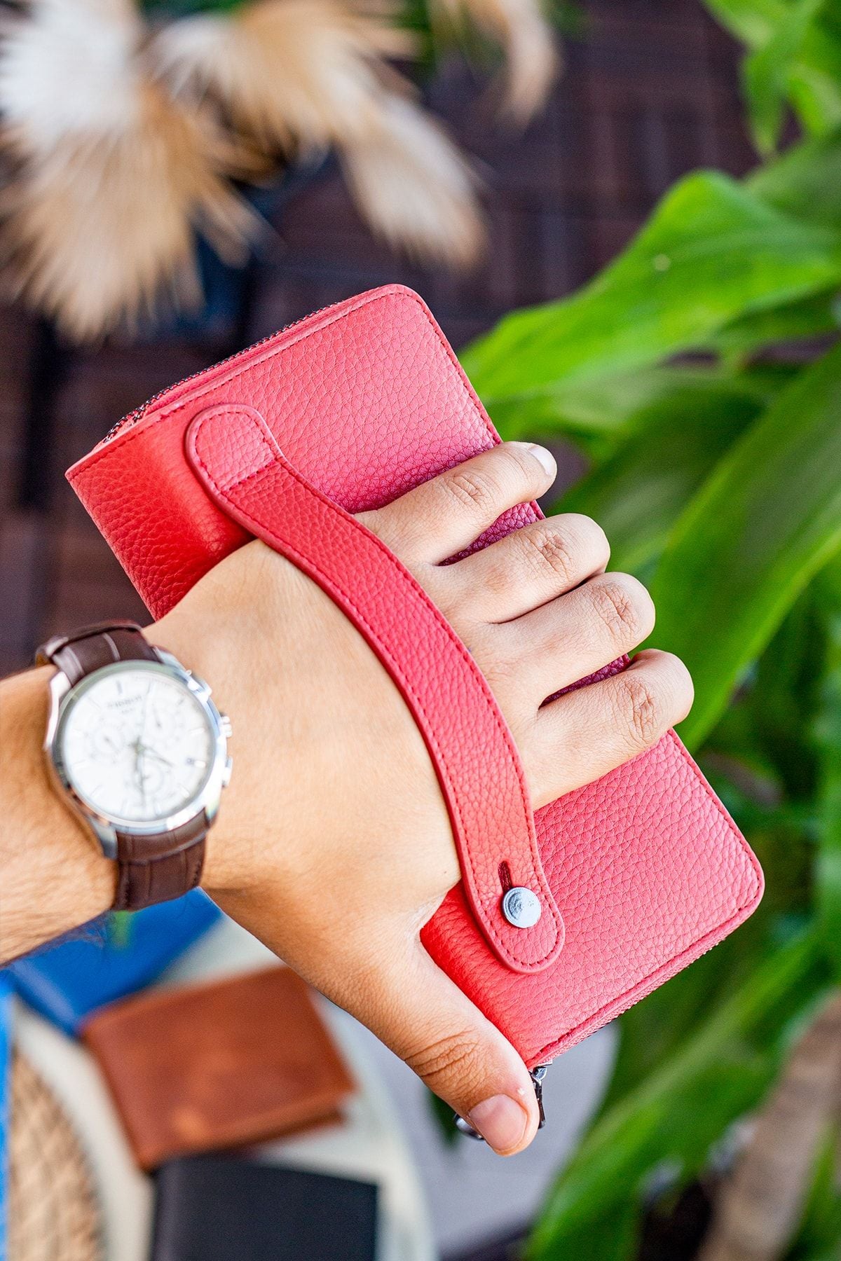 محفظة Garbalia لون زهري