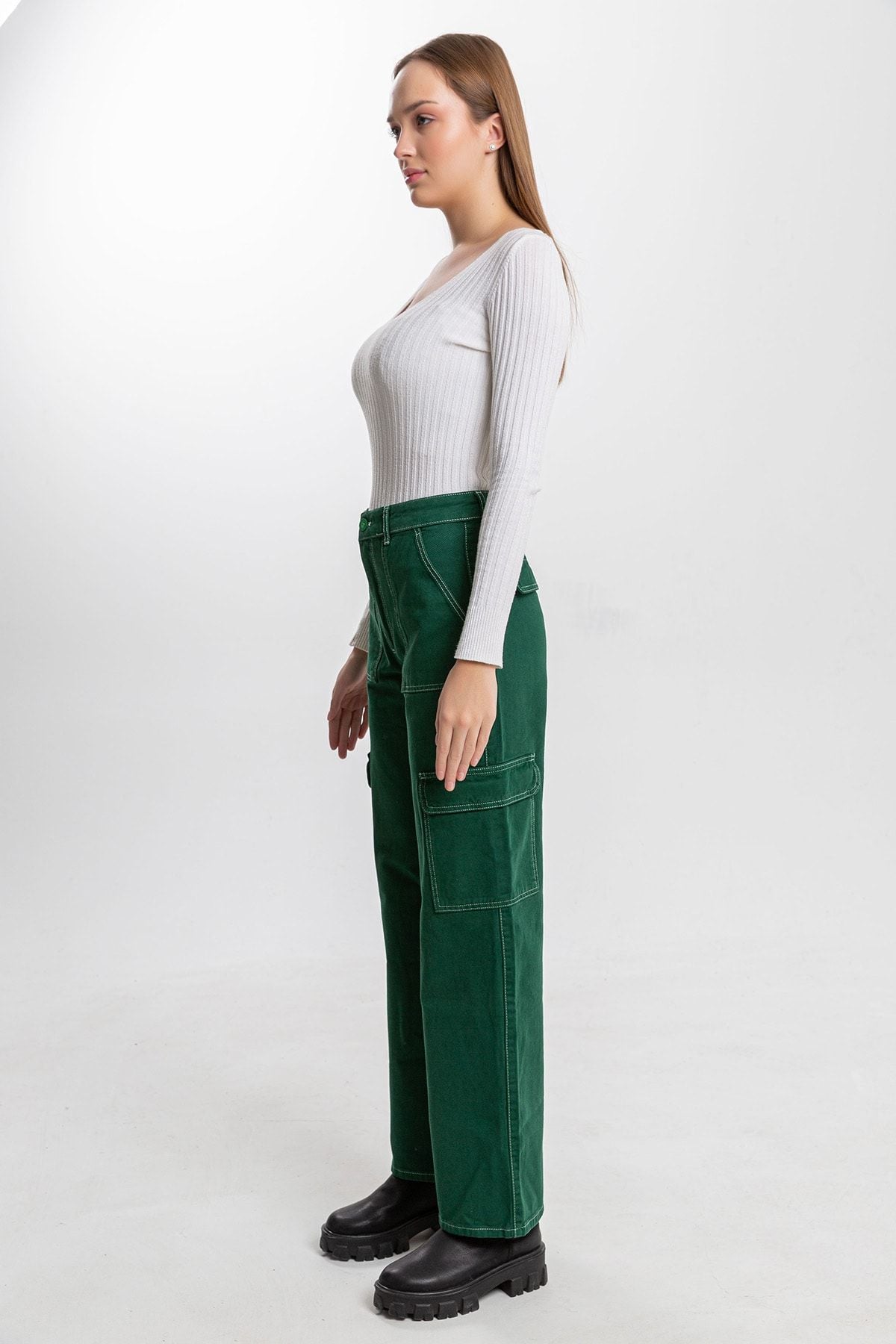 جينز Darkly Jeans لون أخضر