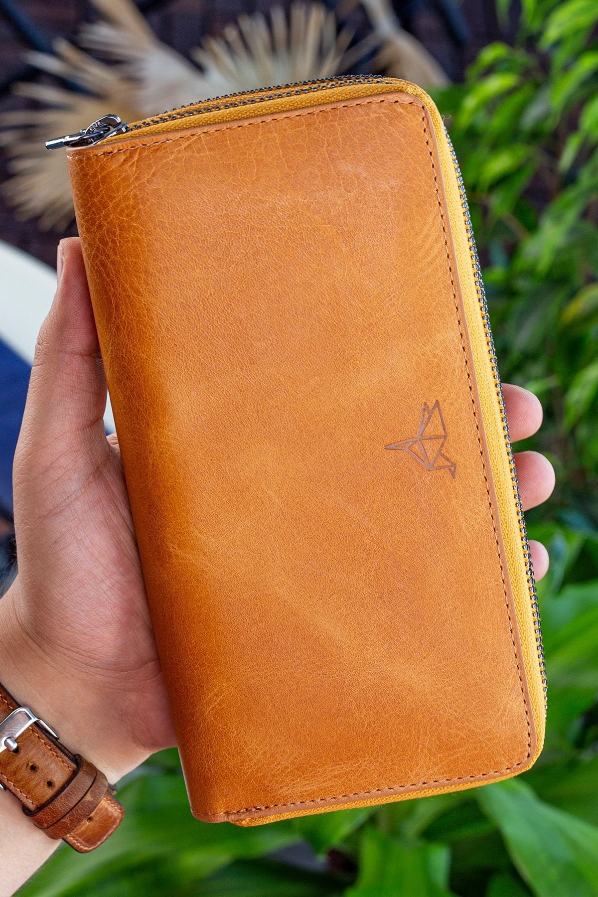 محفظة Garbalia لون أصفر