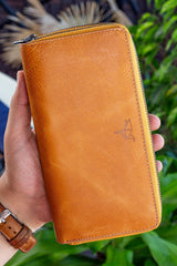 محفظة Garbalia لون أصفر