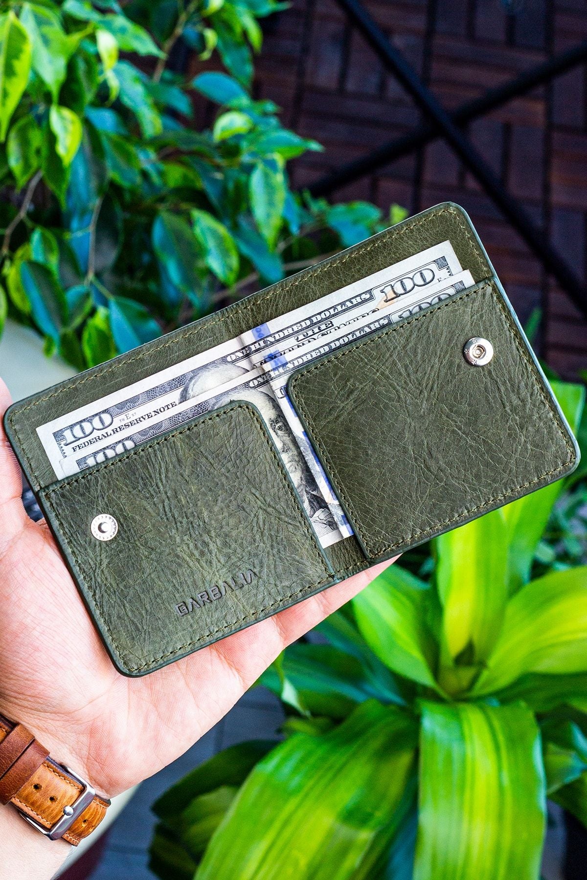 محفظة Garbalia لون كاكي