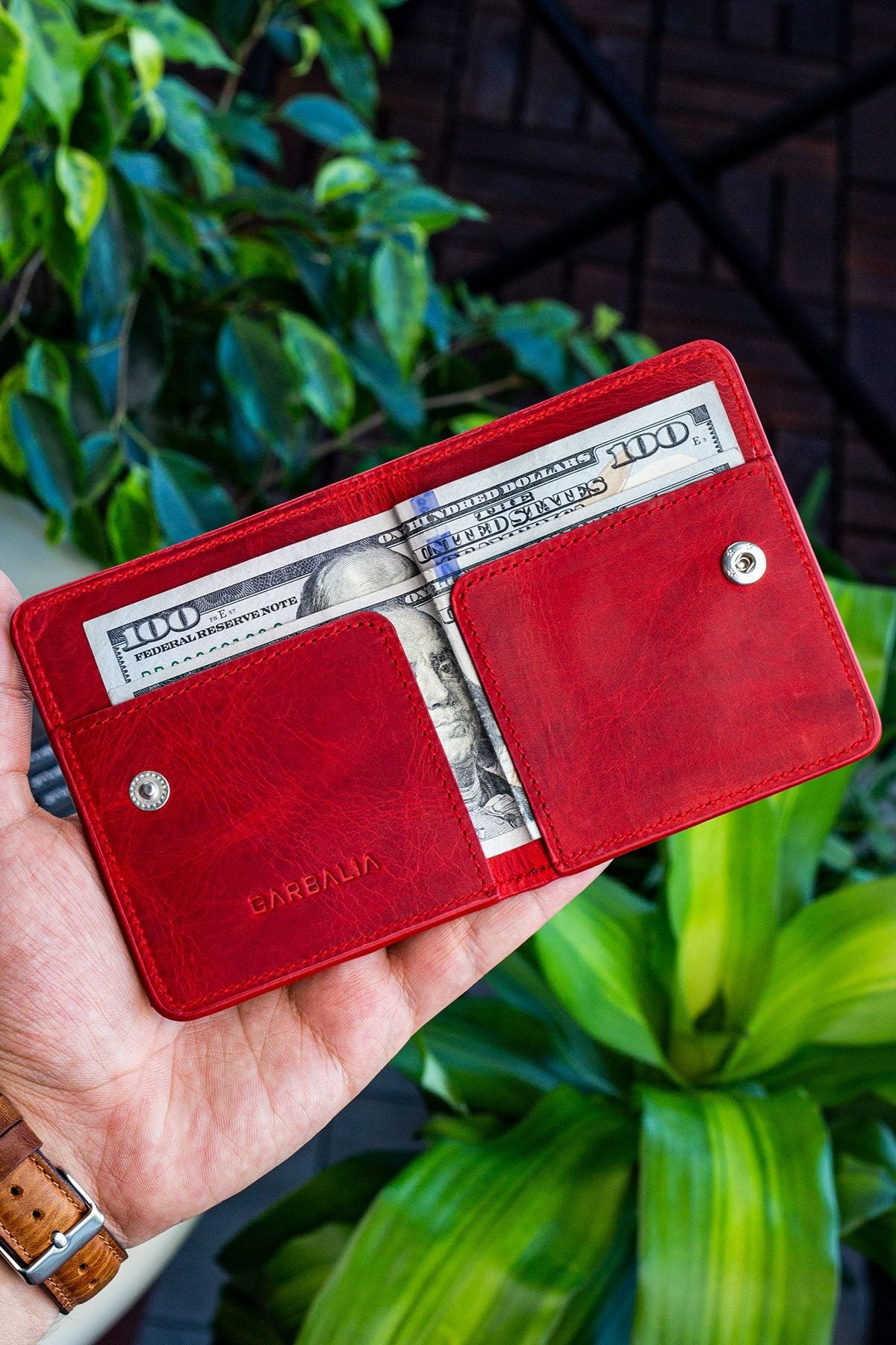محفظة Garbalia لون أحمر