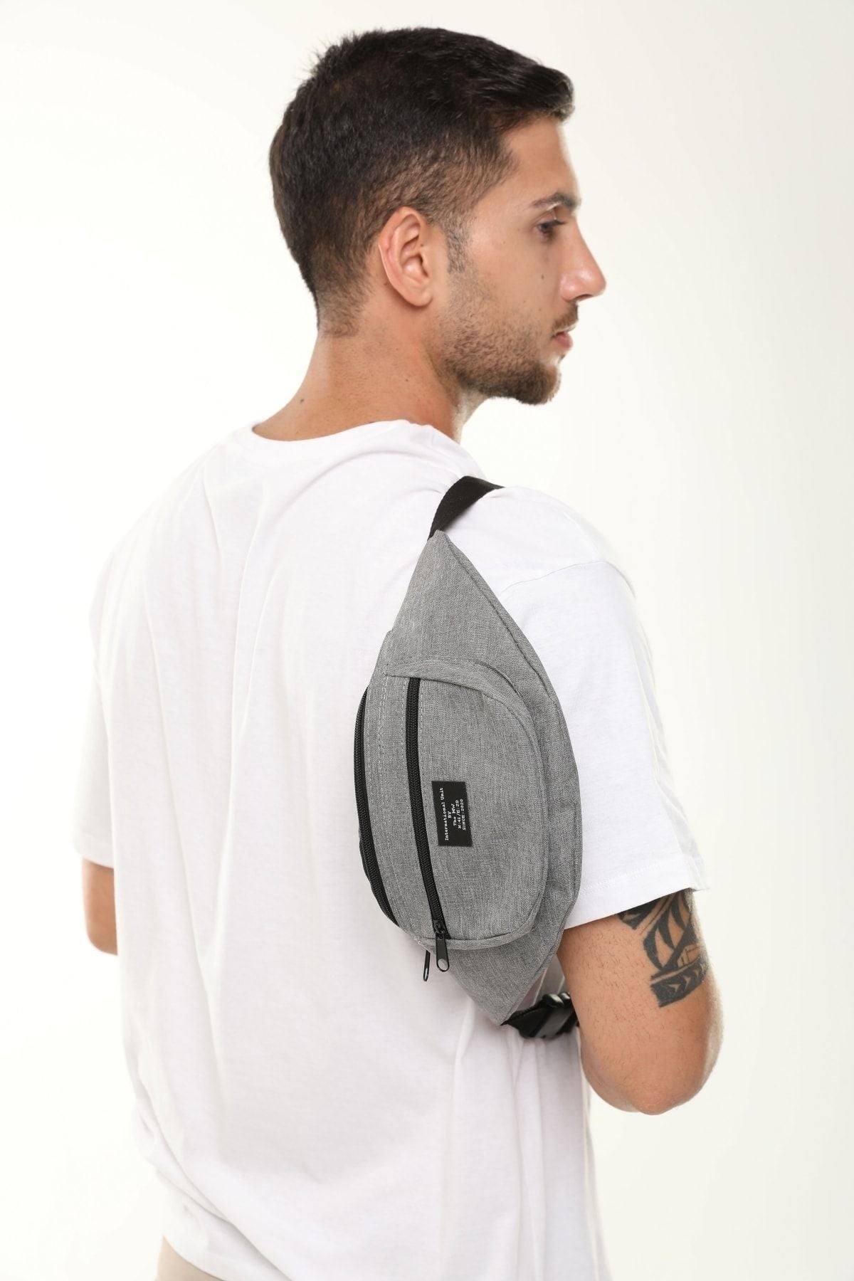 حقيبة خصر D'VERS لون رمادي