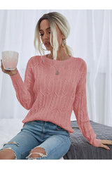 كنزة AQE FASHION لون زهري