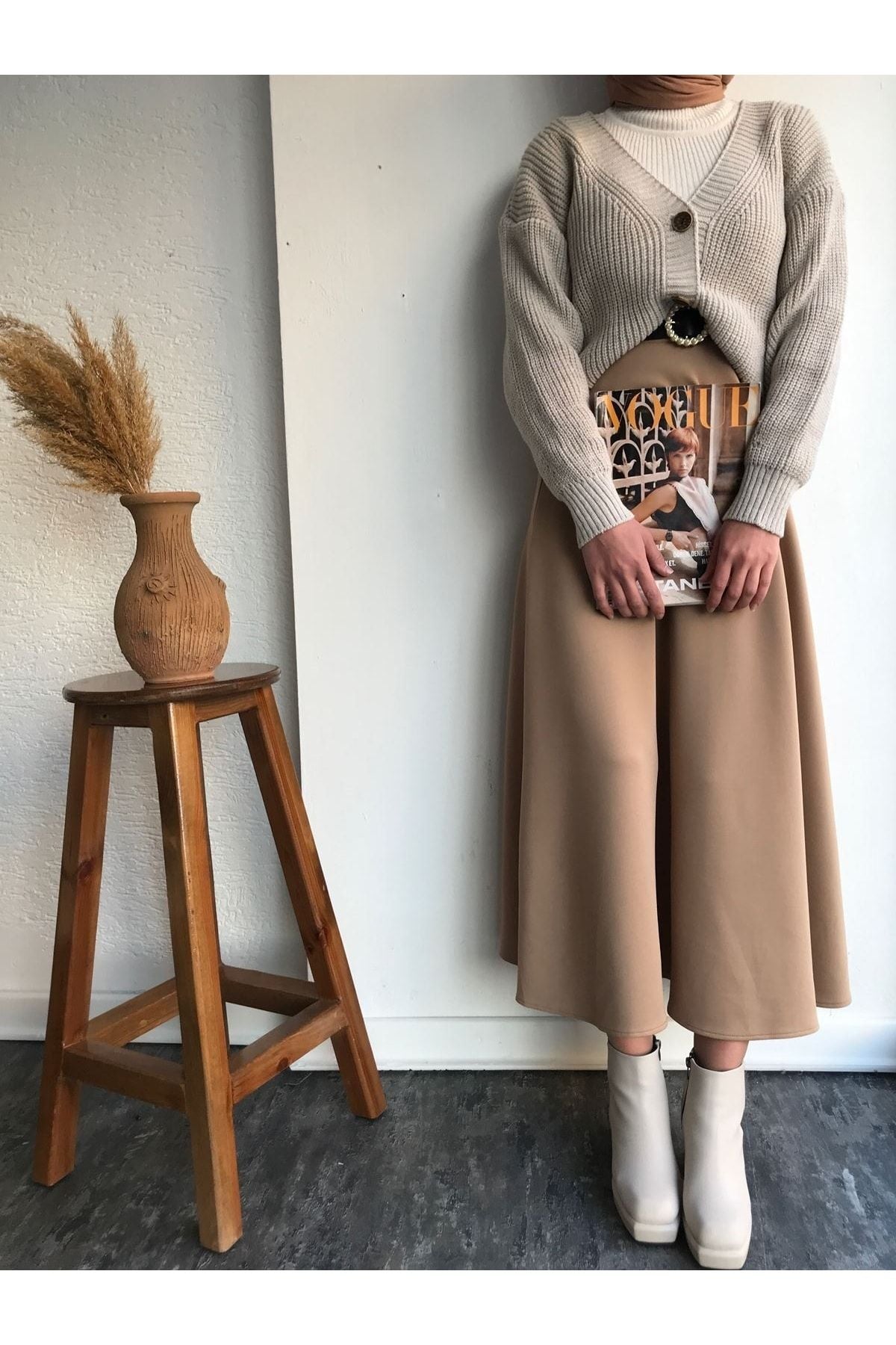 تنورة CNG MODA لون بني