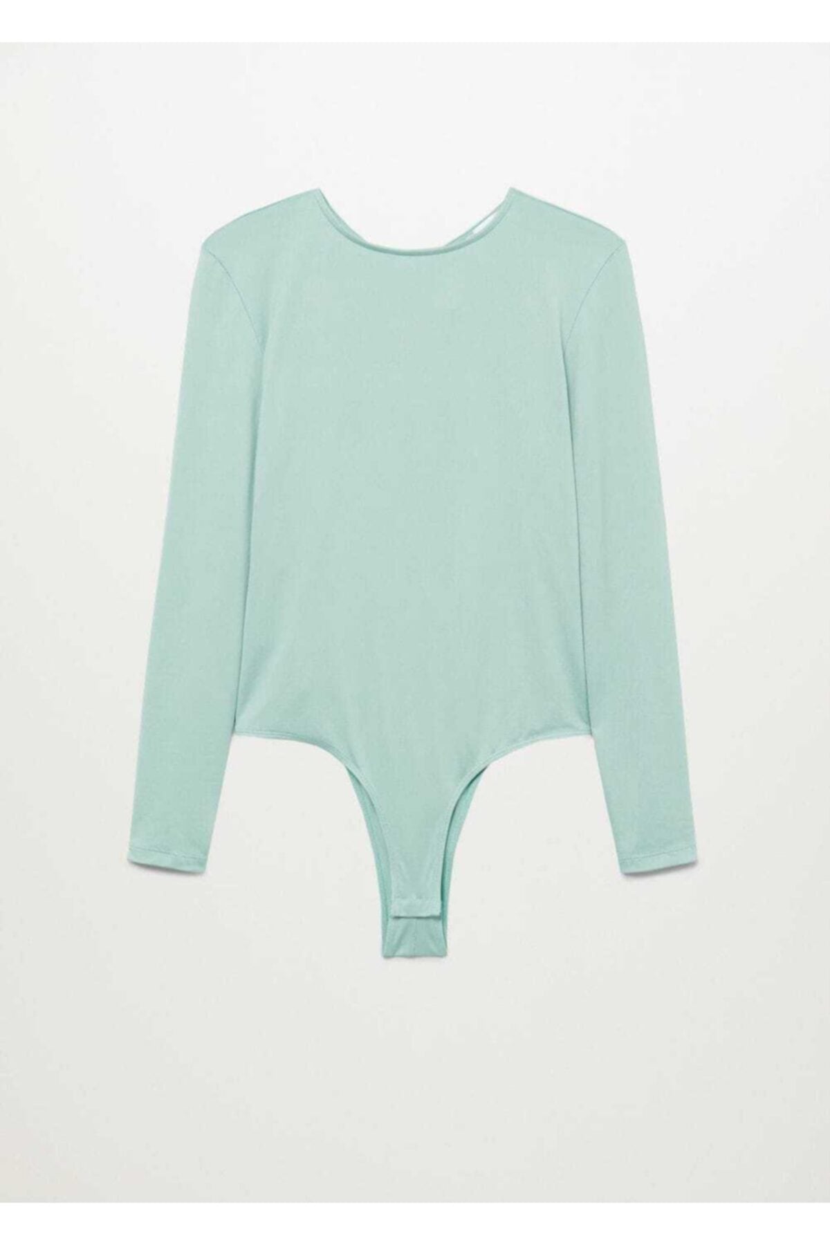 Polo Yaka T-shirt MANGO لون أخضر