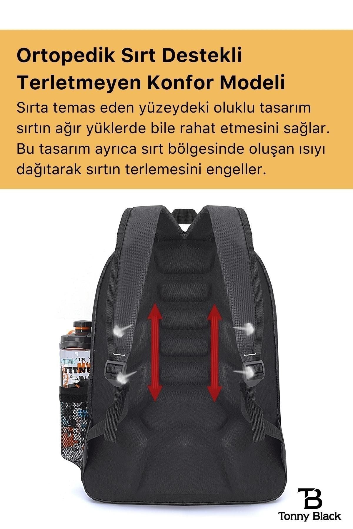 حقيبة المدرسة Tonny Black لون أسود