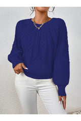 كنزة AQE FASHION لون أزرق غامق