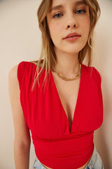 بلوزة Happiness İstanbul لون أحمر