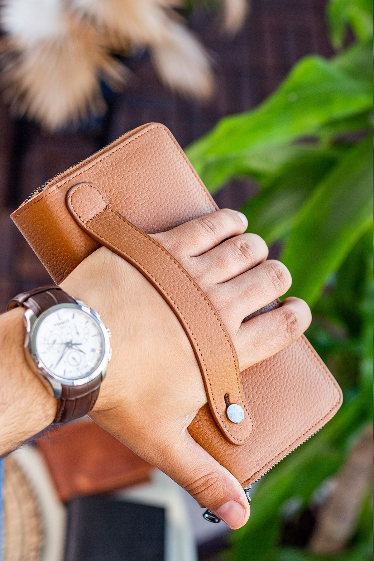 محفظة Garbalia لون بني