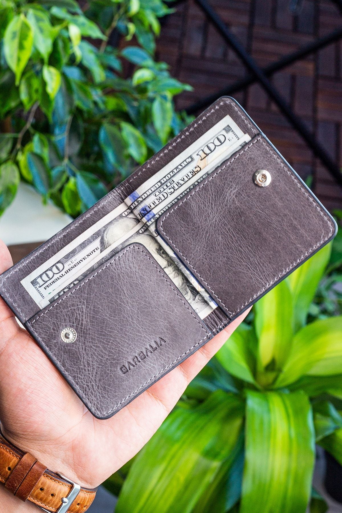 محفظة Garbalia لون رمادي