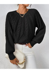 كنزة AQE FASHION لون أسود