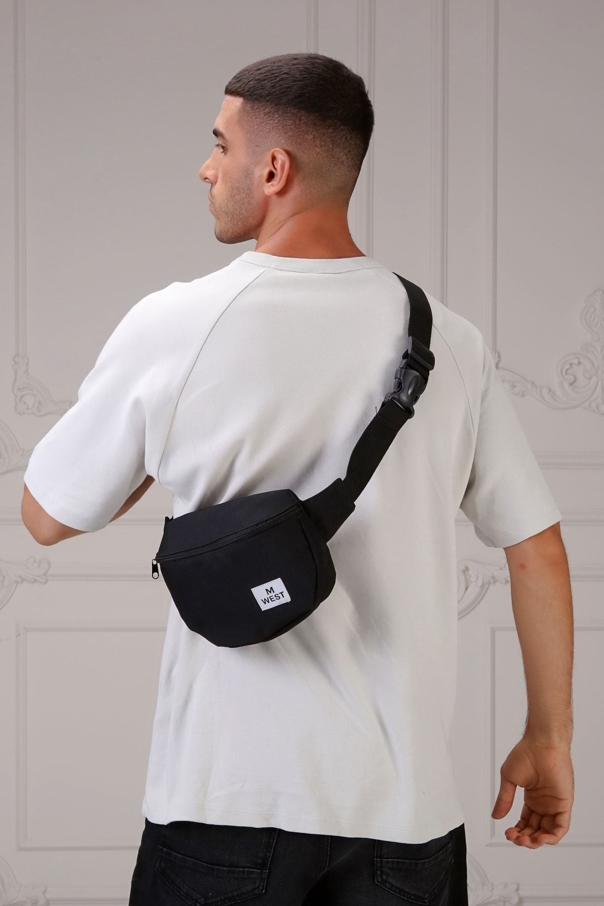 حقيبة خصر D'VERS لون أسود