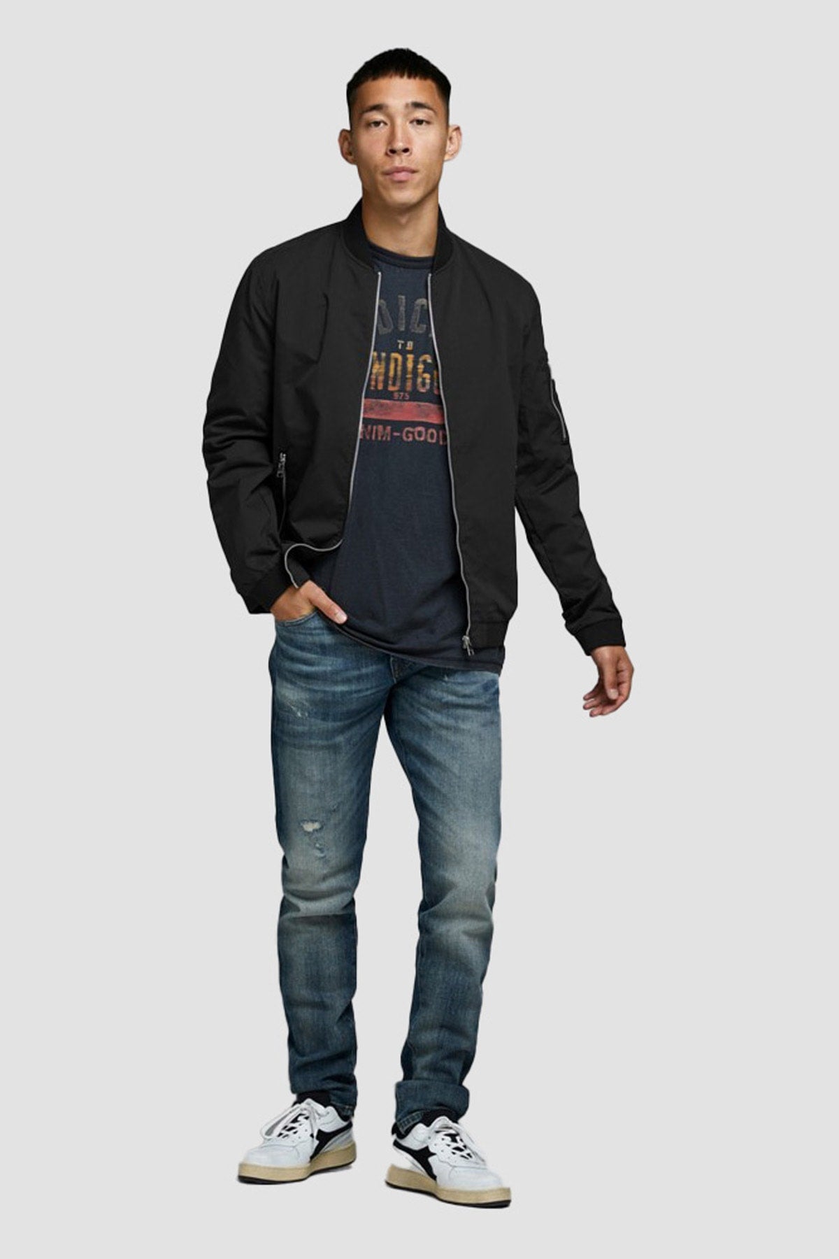 معطف واق من المطر & الرياح Jack & Jones لون أسود