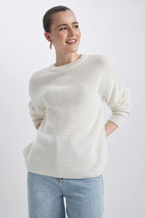 كنزة Defacto لون بيج فاتح