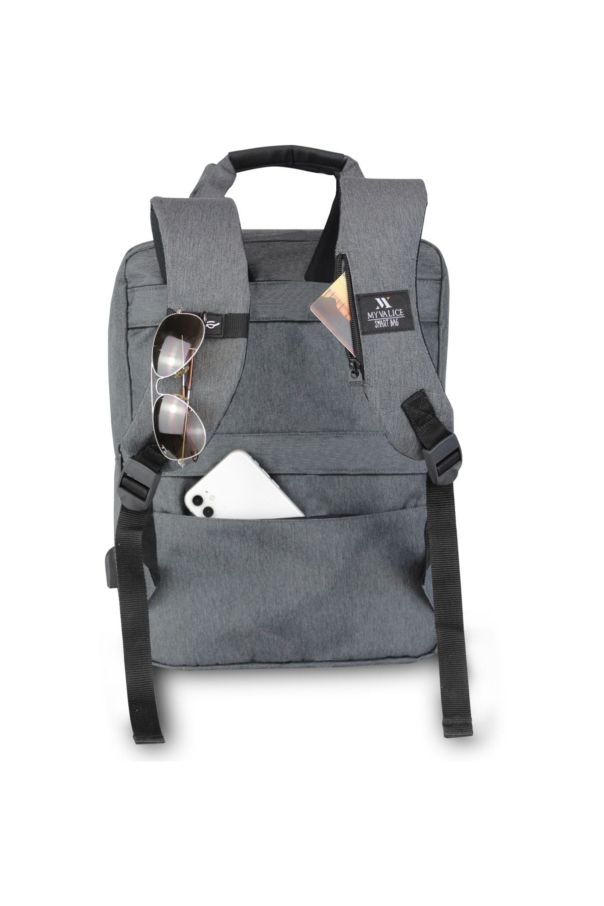 حقيبة كتف My Valice لون رمادي