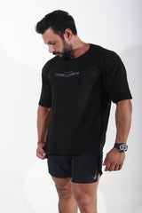تيشيرت GYMNASIUM WEAR لون أسود