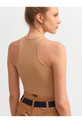 كنزة بدون أكمام Dilvin لون بني