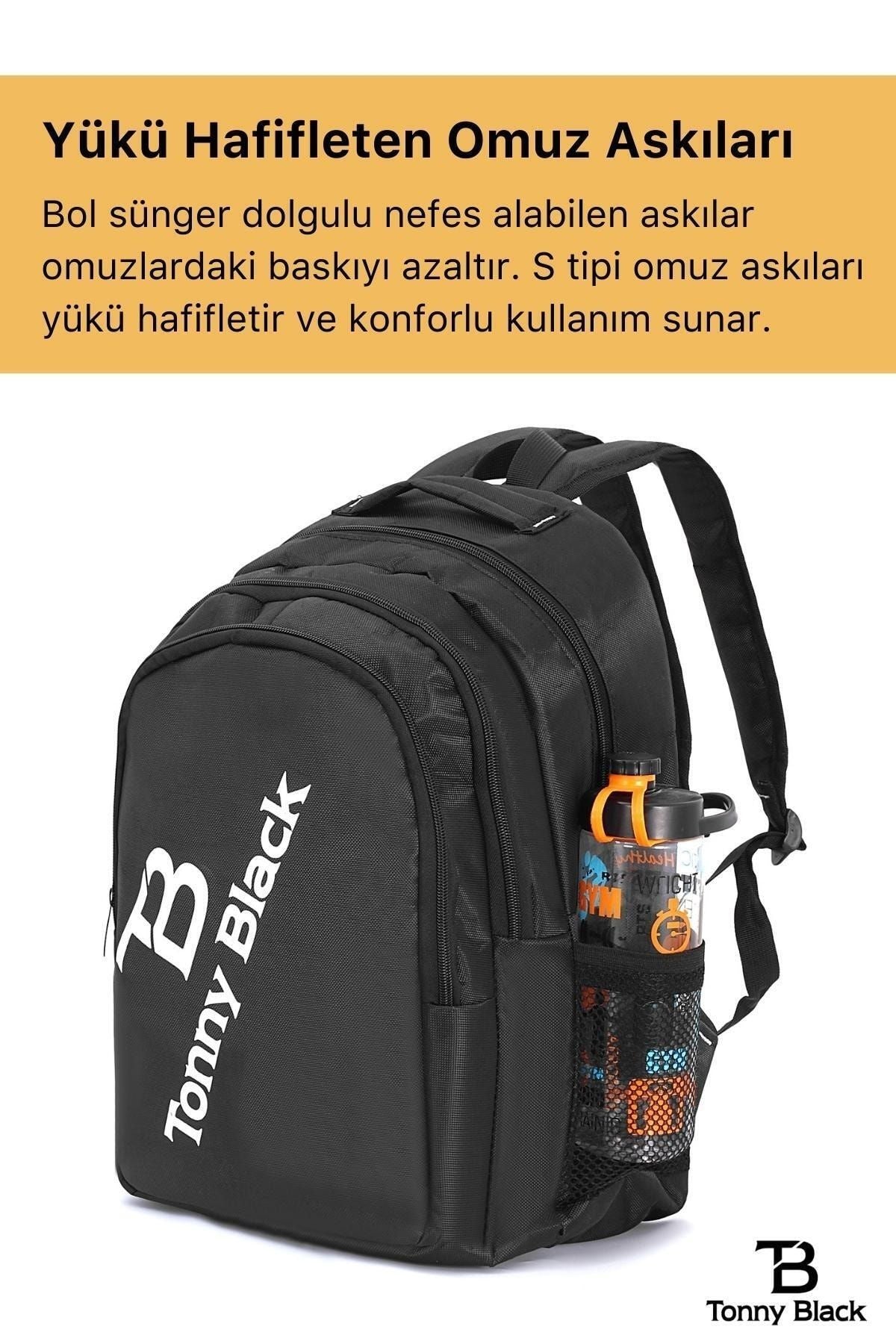 حقيبة المدرسة Tonny Black لون أسود