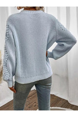 كنزة AQE FASHION لون أزرق