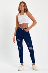 جينز geenz manifacture لون أزرق غامق