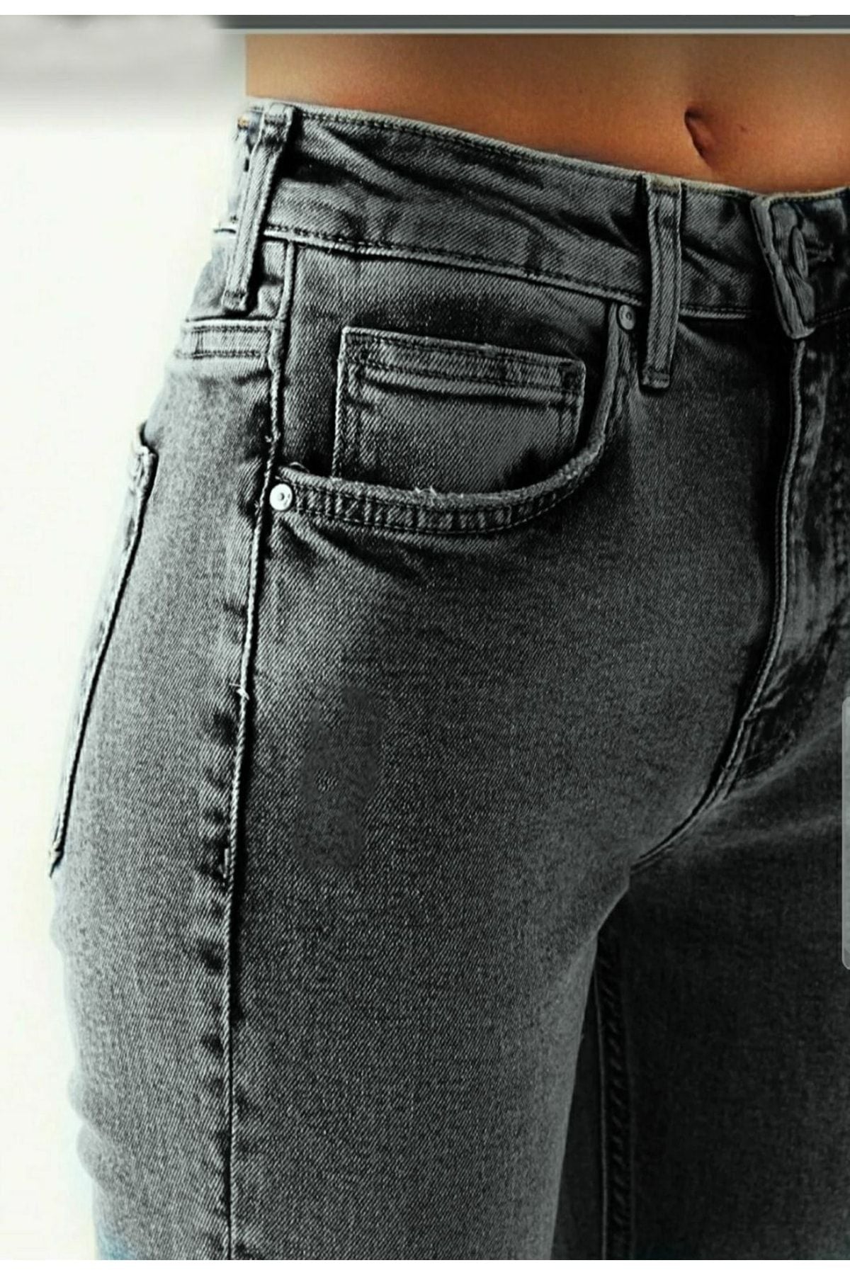 جينز Livik لون رمادي