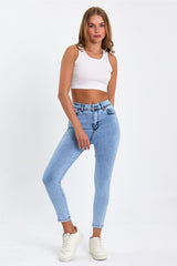 جينز geenz manifacture لون أزرق غامق