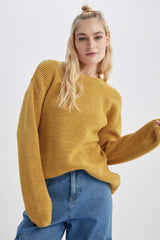 كنزة Defacto لون أصفر