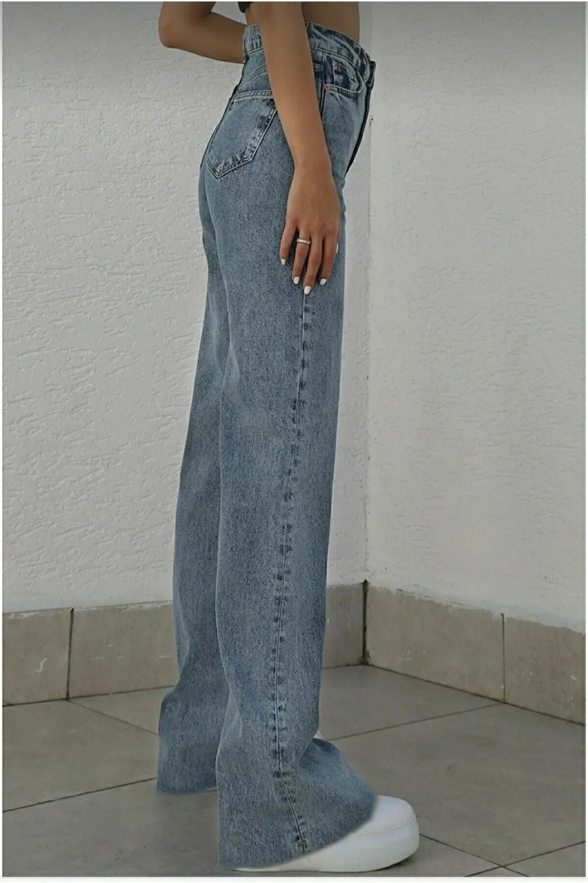 جينز MAKRAS EXCLUSIVE لون أزرق