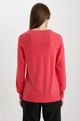 كنزة Defacto لون أحمر