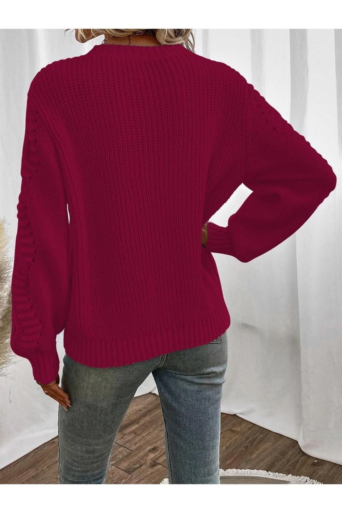 كنزة AQE FASHION لون زهري