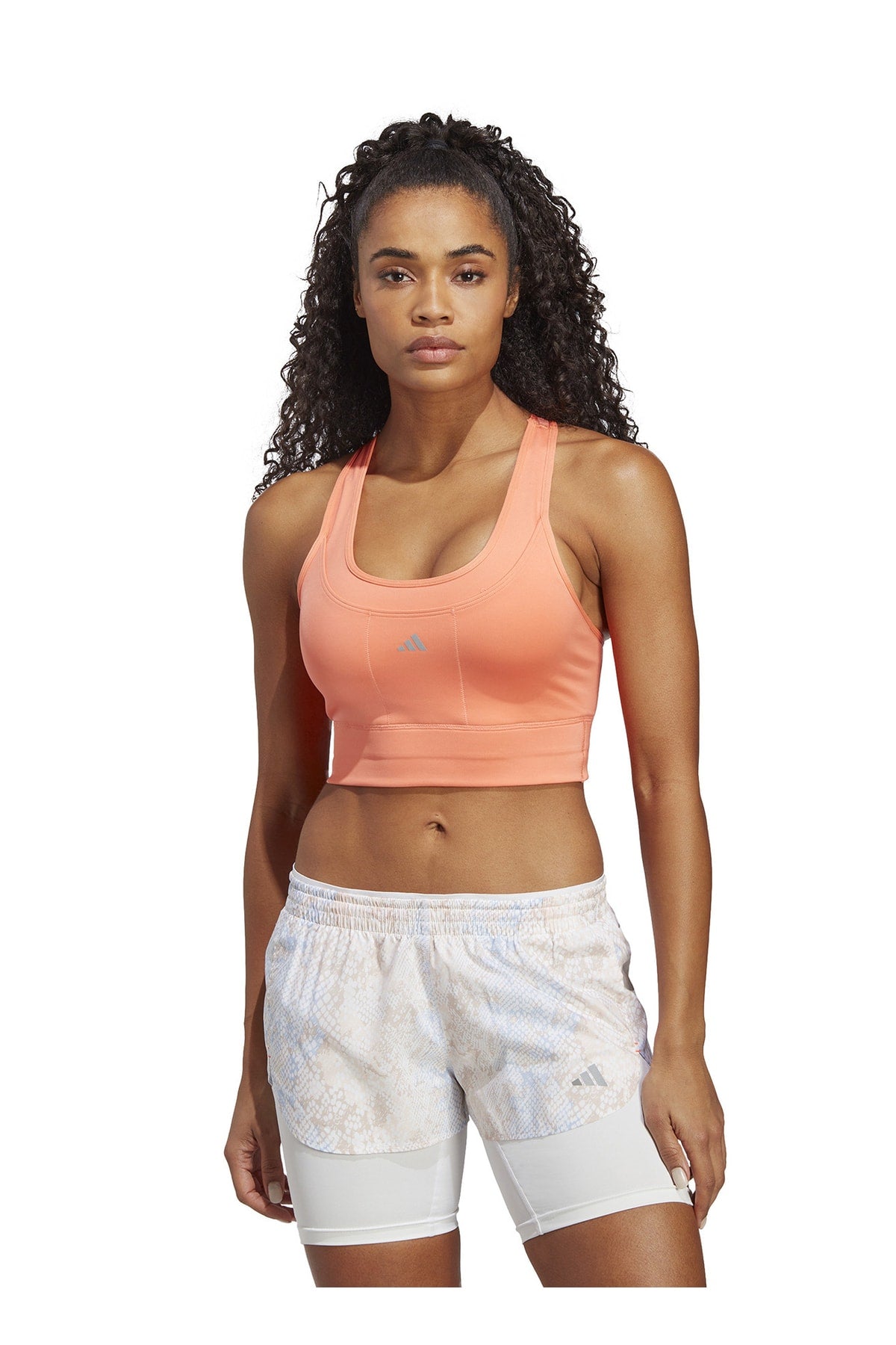 حمالة الصدر الرياضية adidas لون زهري