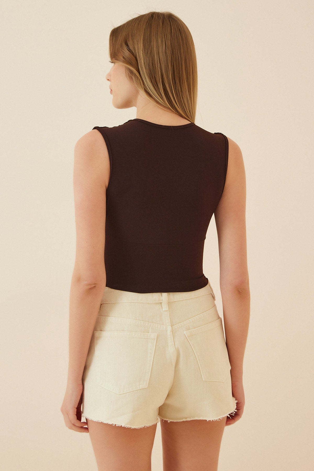 بلوزة Happiness İstanbul لون بني