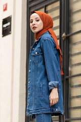 جاكيت lamelif لون أزرق