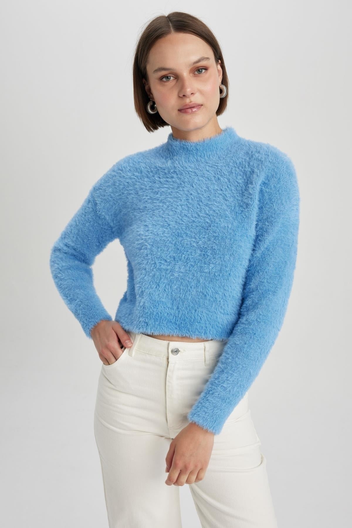 كنزة Defacto لون أزرق