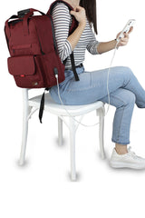 حقيبة كتف My Valice لون بوردو