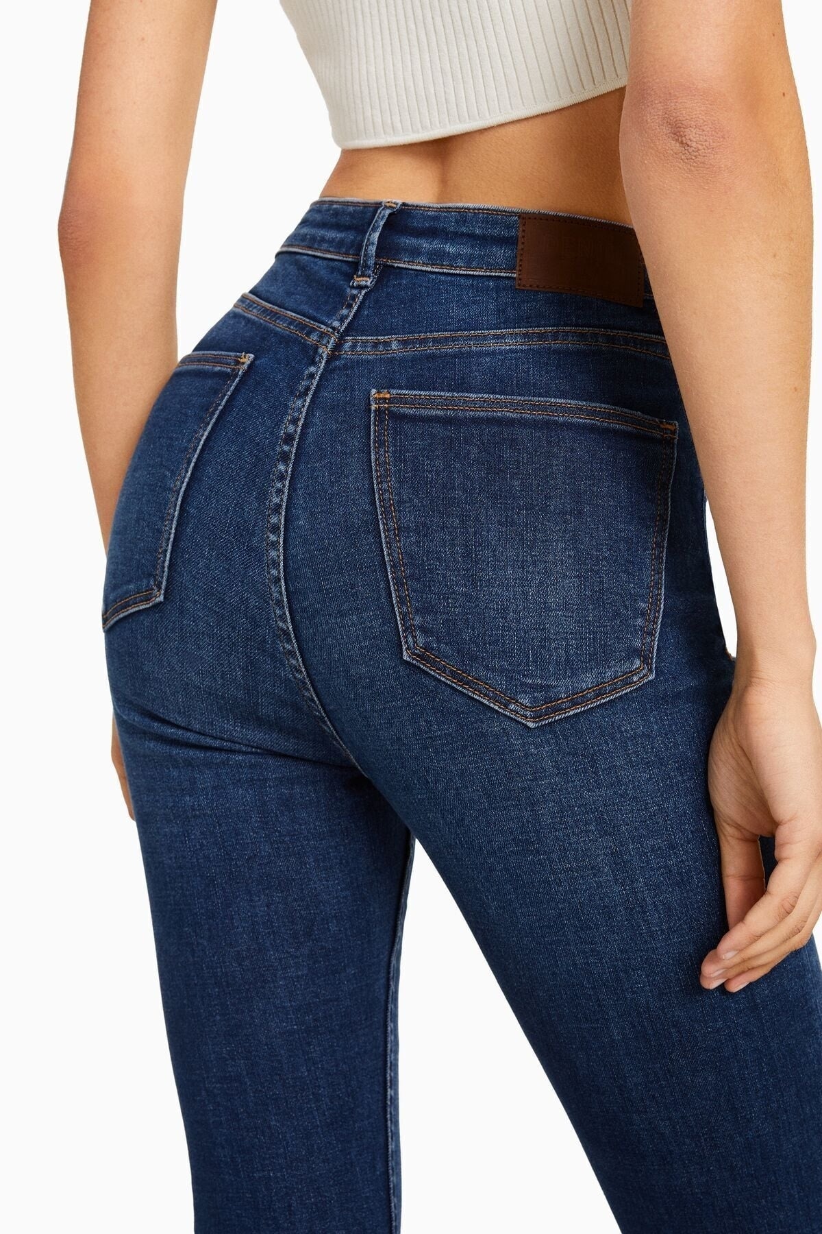 جينز Bershka لون أزرق