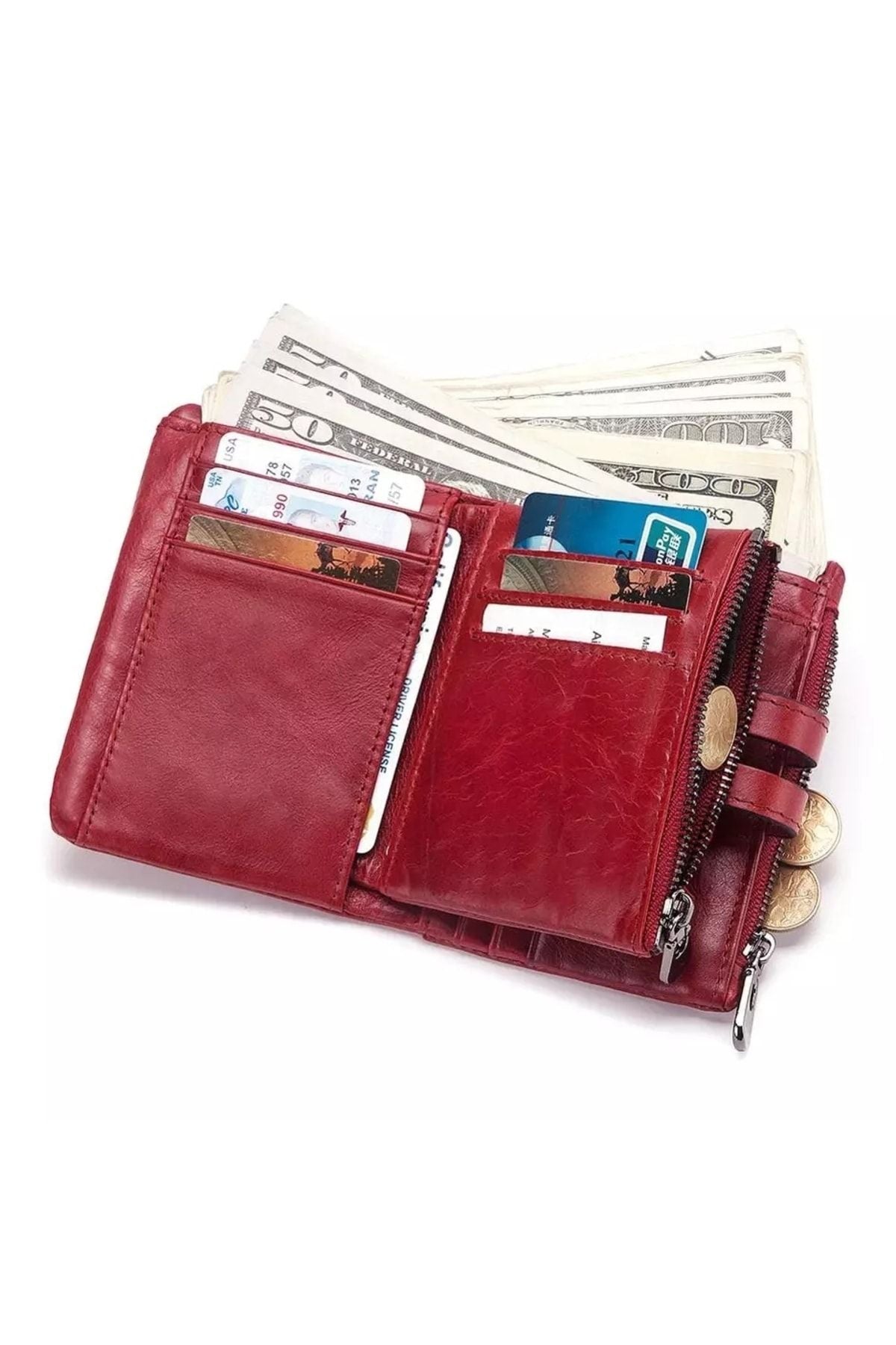 محفظة Jeep لون أحمر