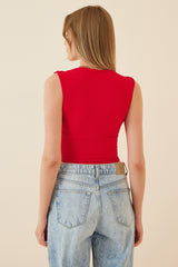 بلوزة Happiness İstanbul لون أحمر