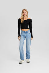 جاكيت خفيف Bershka لون أسود